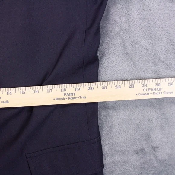Brooks Brothers Mens 44L Navy Blue Wool Gold Button Blazer Sport Coat